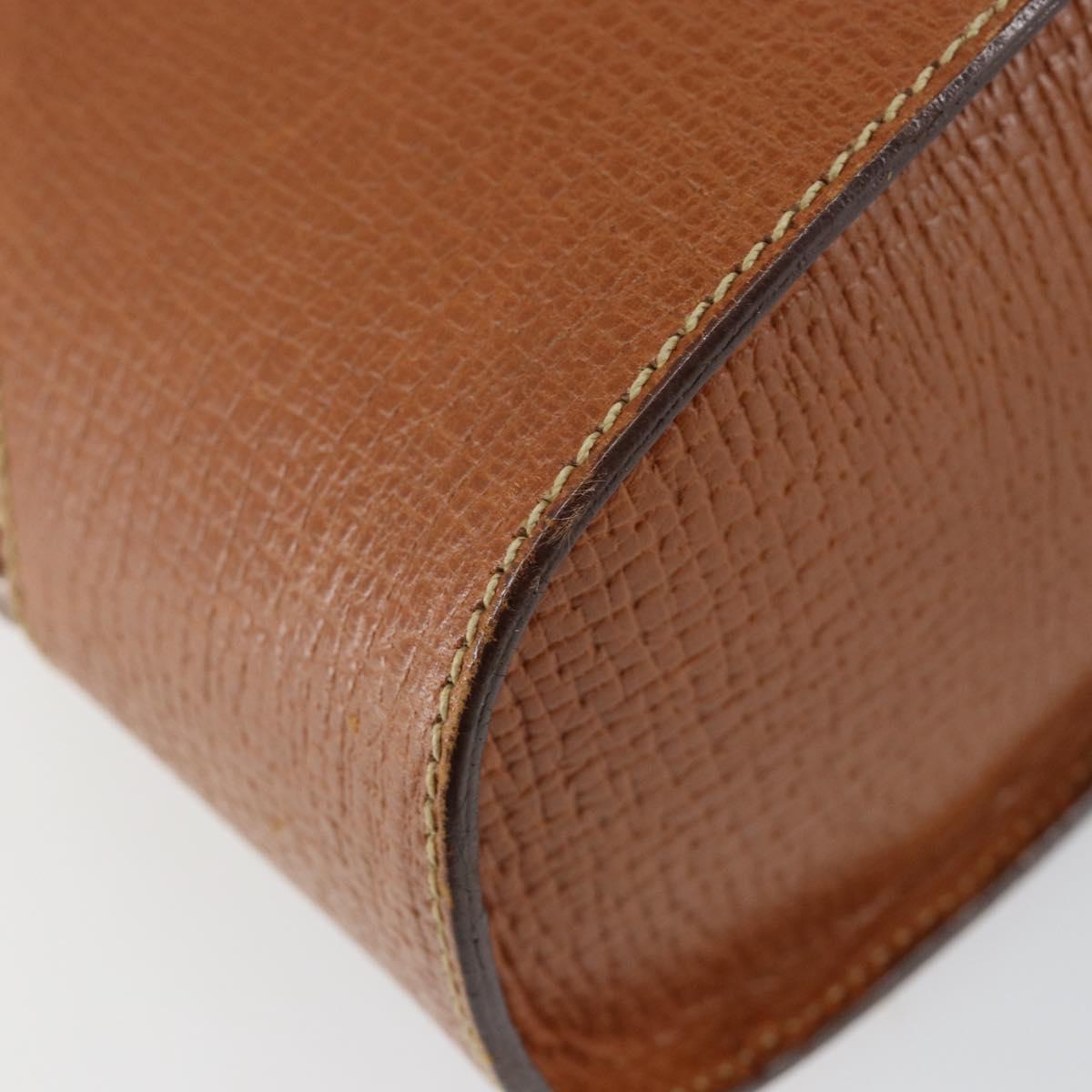 LOEWE Hand Bag Leather Brown Auth ep11153