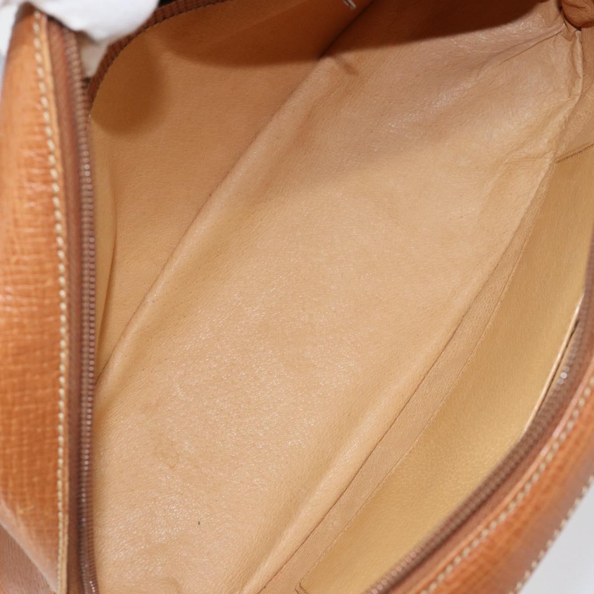 LOEWE Hand Bag Leather Brown Auth ep11153