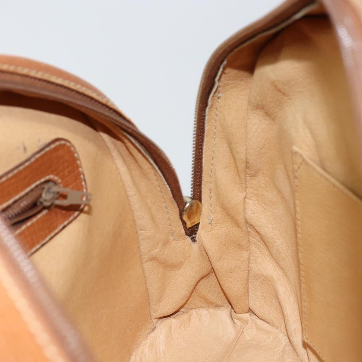 LOEWE Hand Bag Leather Brown Auth ep11153