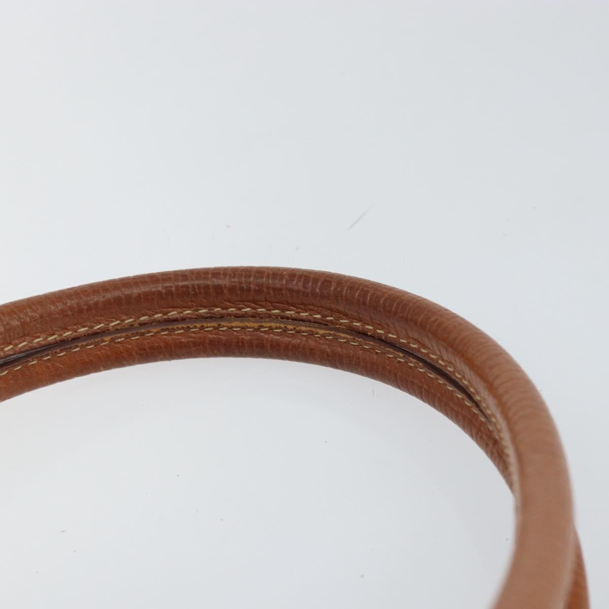 LOEWE Hand Bag Leather Brown Auth ep11153