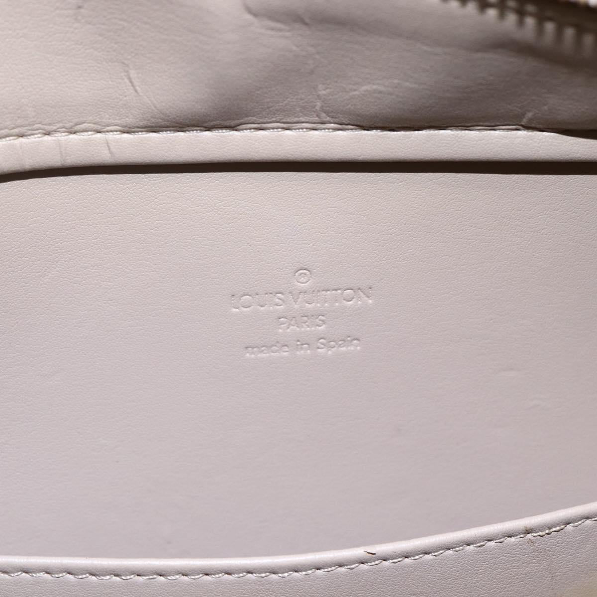 LOUIS VUITTON Monogram Vernis Columbus Tote Bag Beige M91023 LV Auth ep11155