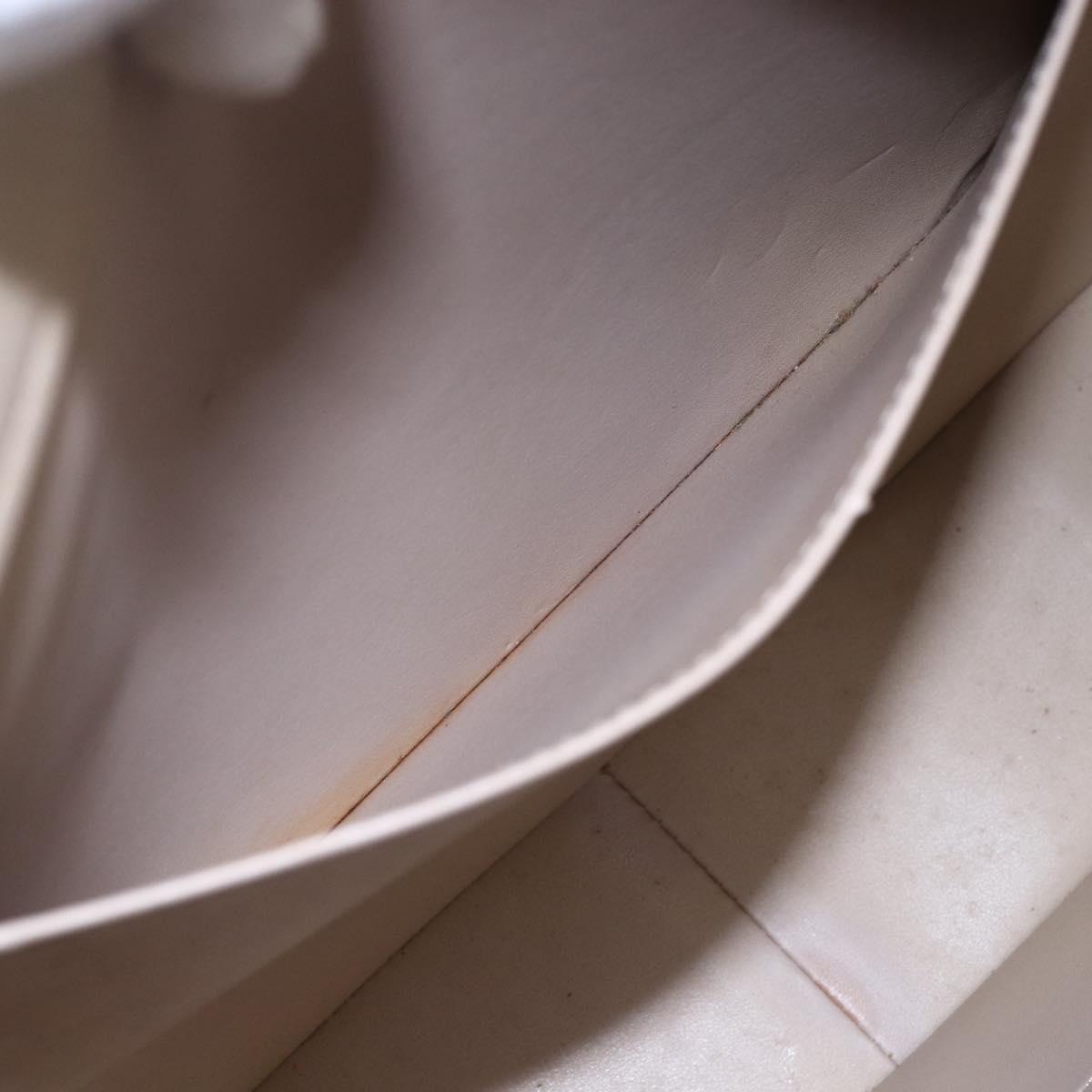 LOUIS VUITTON Monogram Vernis Columbus Tote Bag Beige M91023 LV Auth ep11155