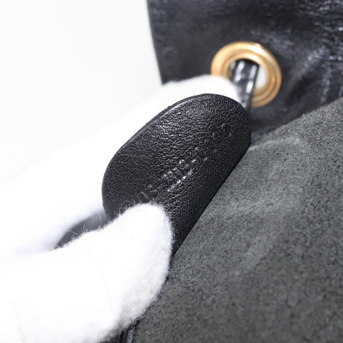 GUCCI Bamboo Body Bag Leather Black Auth ep11156