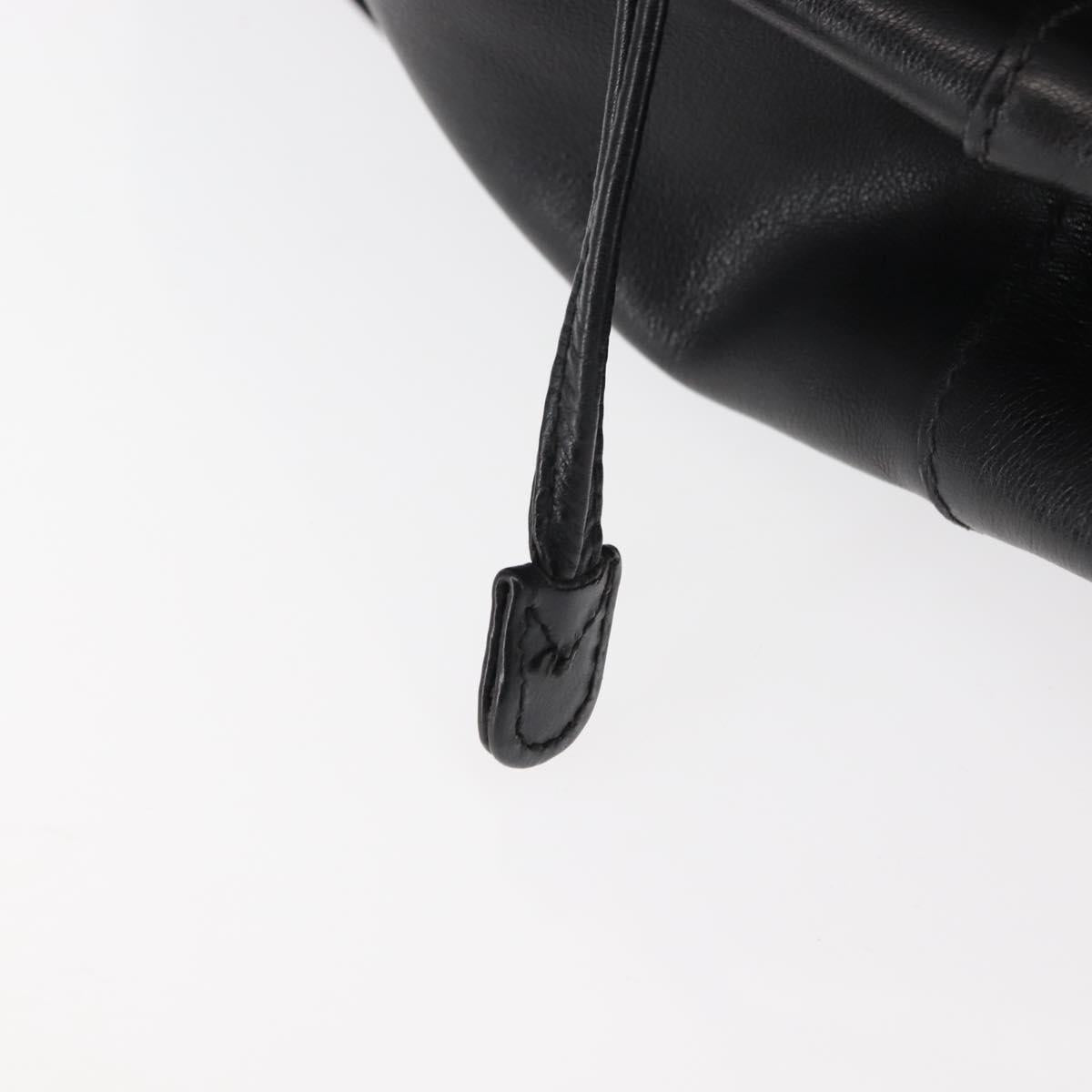 GUCCI Bamboo Body Bag Leather Black Auth ep11156