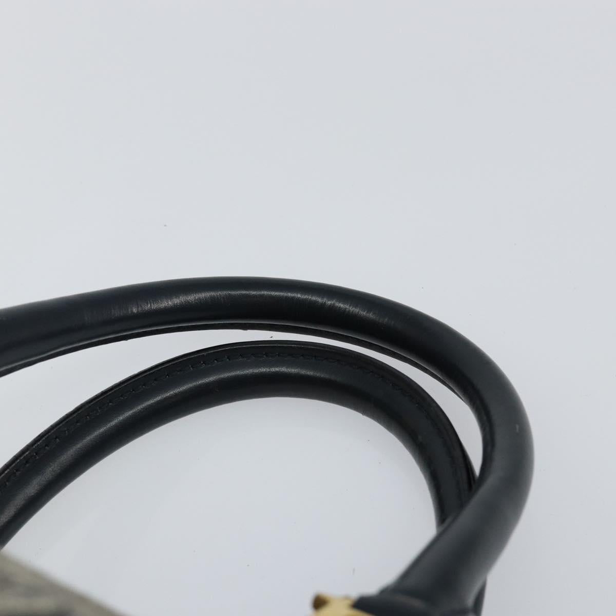 Christian Dior Trotter Canvas Hand Bag Canvas Navy Auth ep11158