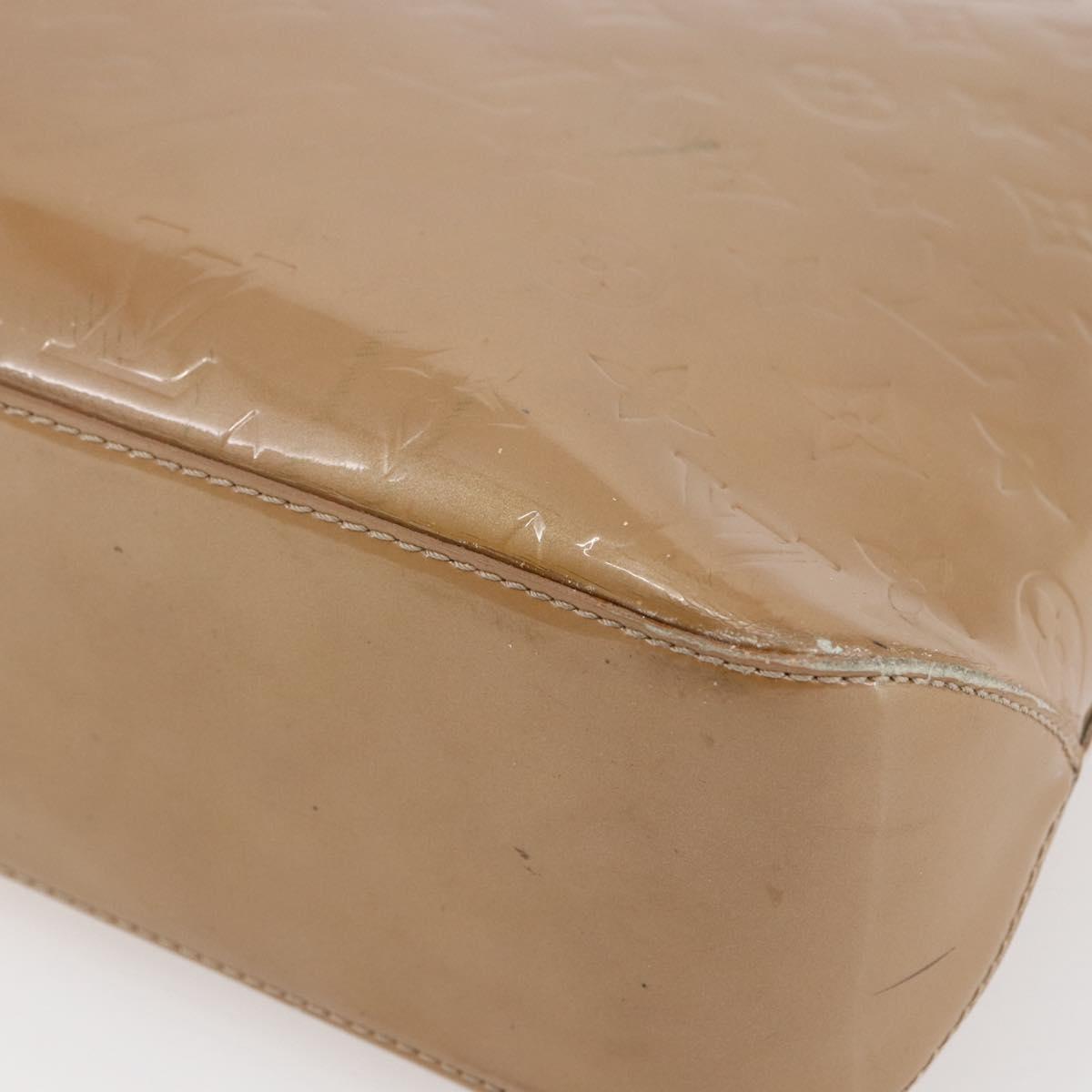 LOUIS VUITTON Monogram Vernis Brentwood Bag Noisette M91511 Auth ep11159