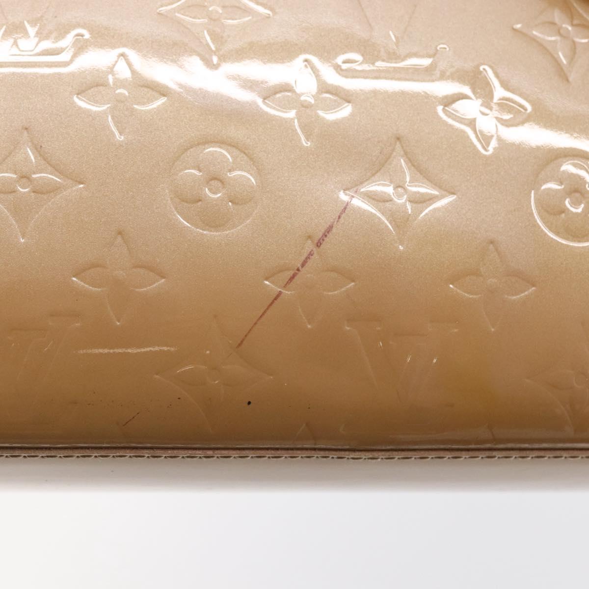 LOUIS VUITTON Monogram Vernis Brentwood Bag Noisette M91511 Auth ep11159
