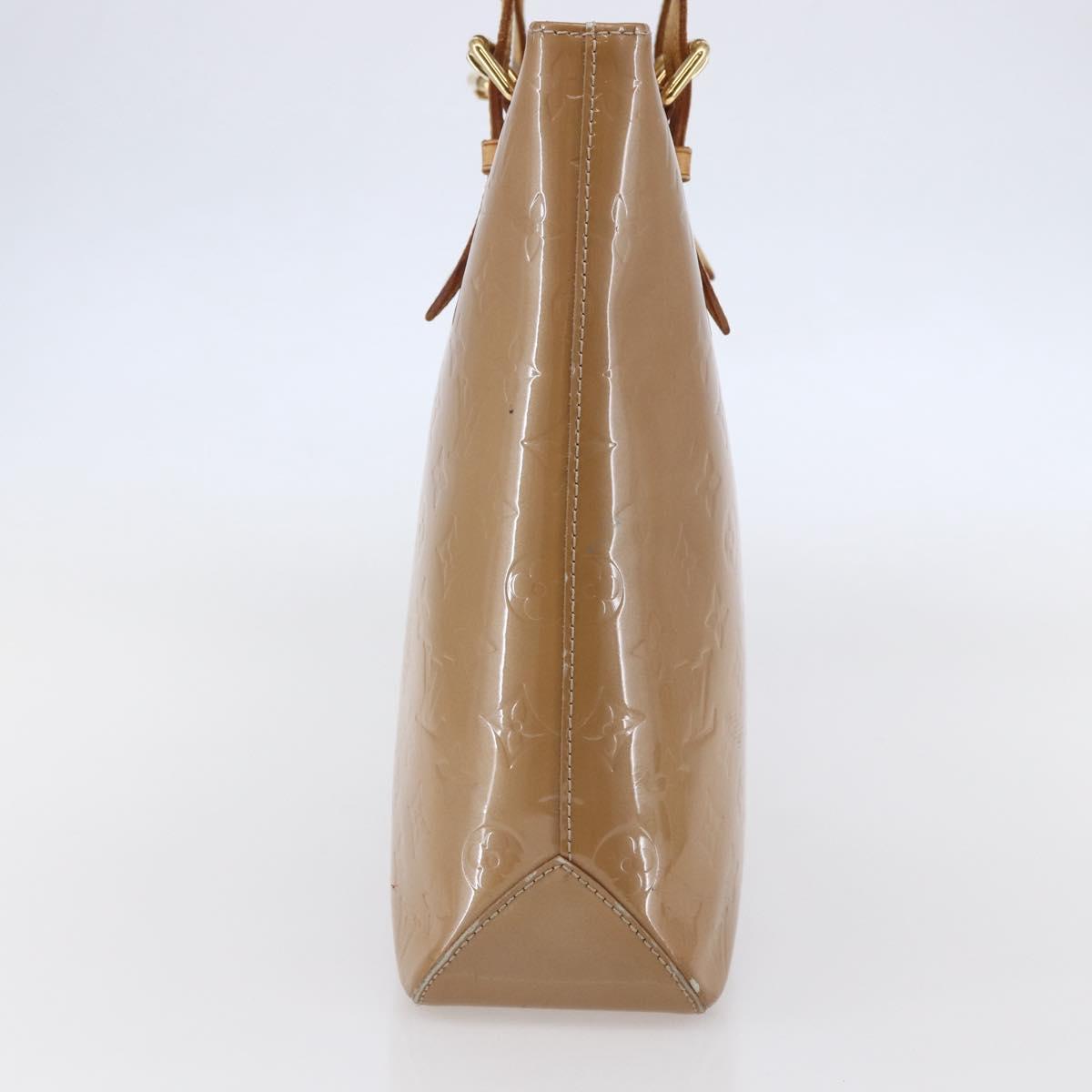 LOUIS VUITTON Monogram Vernis Brentwood Bag Noisette M91511 Auth ep11159