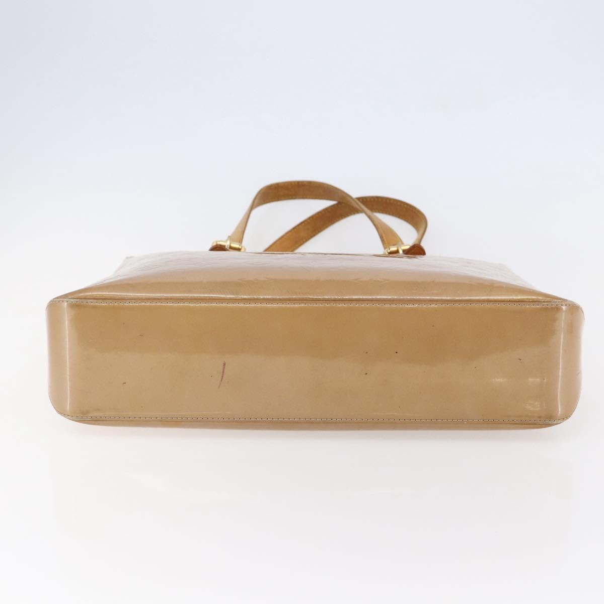 LOUIS VUITTON Monogram Vernis Brentwood Bag Noisette M91511 Auth ep11159