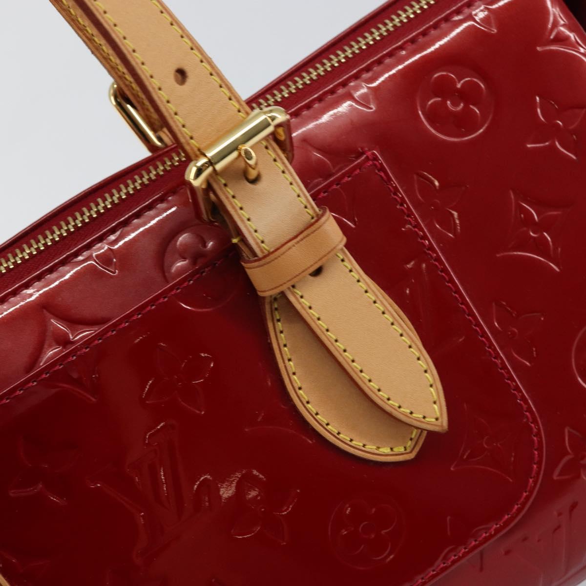 LOUIS VUITTON Vernis Rosewood Avenue Bag Pomme D'amour M93507 LV Auth ep11165
