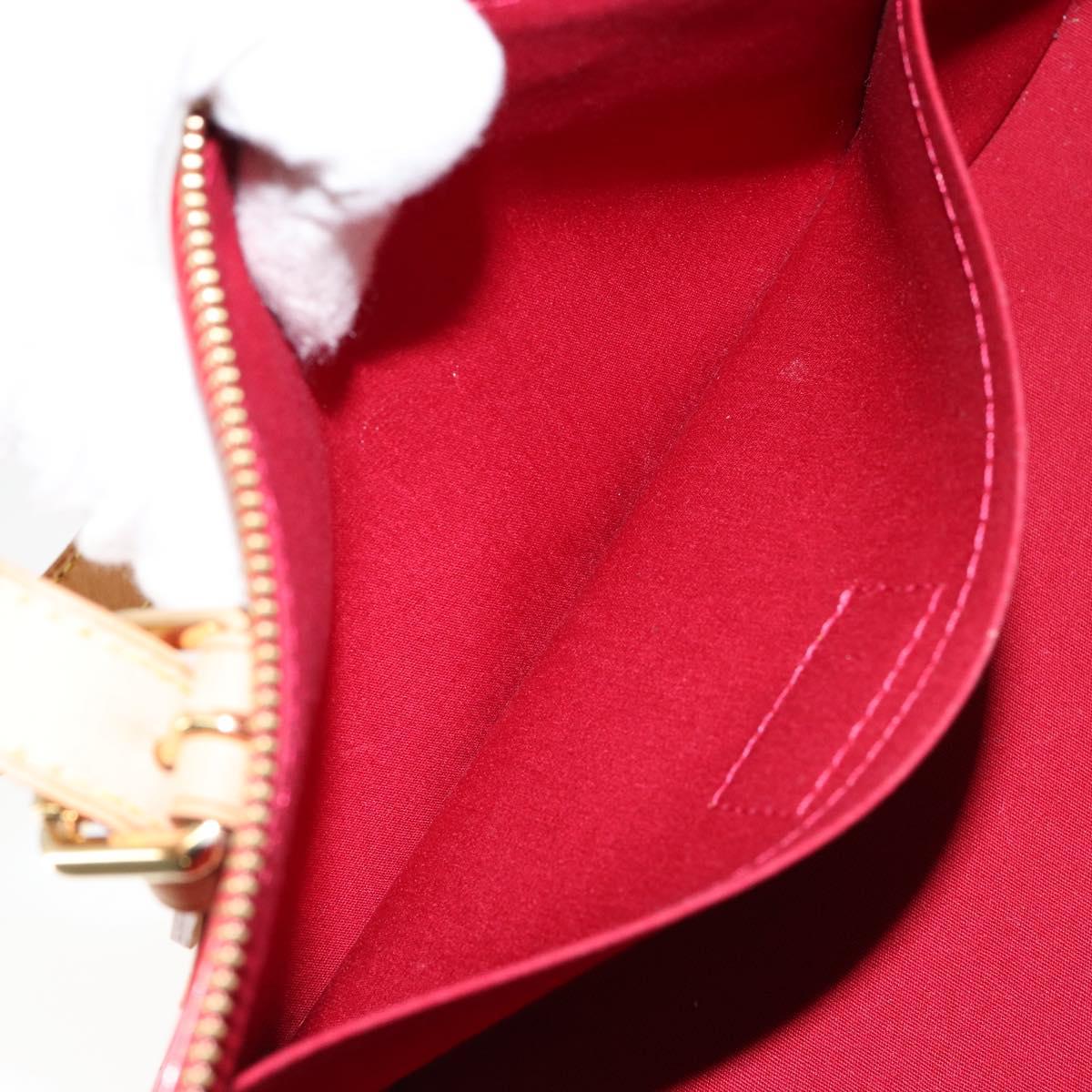 LOUIS VUITTON Vernis Rosewood Avenue Bag Pomme D'amour M93507 LV Auth ep11165