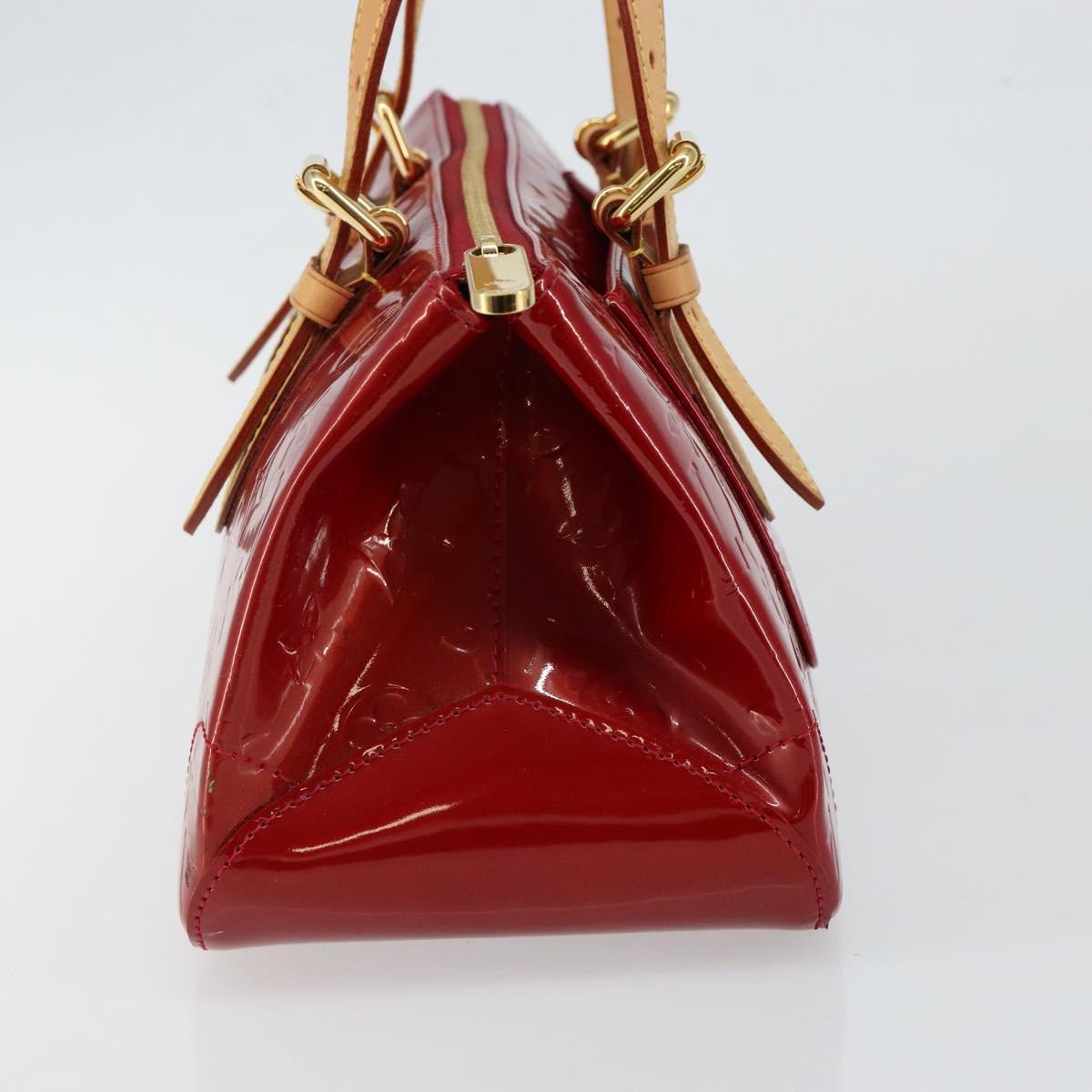 LOUIS VUITTON Vernis Rosewood Avenue Bag Pomme D'amour M93507 LV Auth ep11165