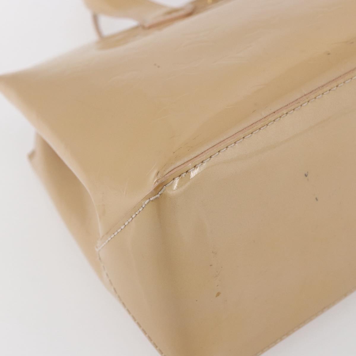 LOUIS VUITTON Vernis Wilshire PM Hand Bag Rose Flow Lantern M91642 Auth ep11166