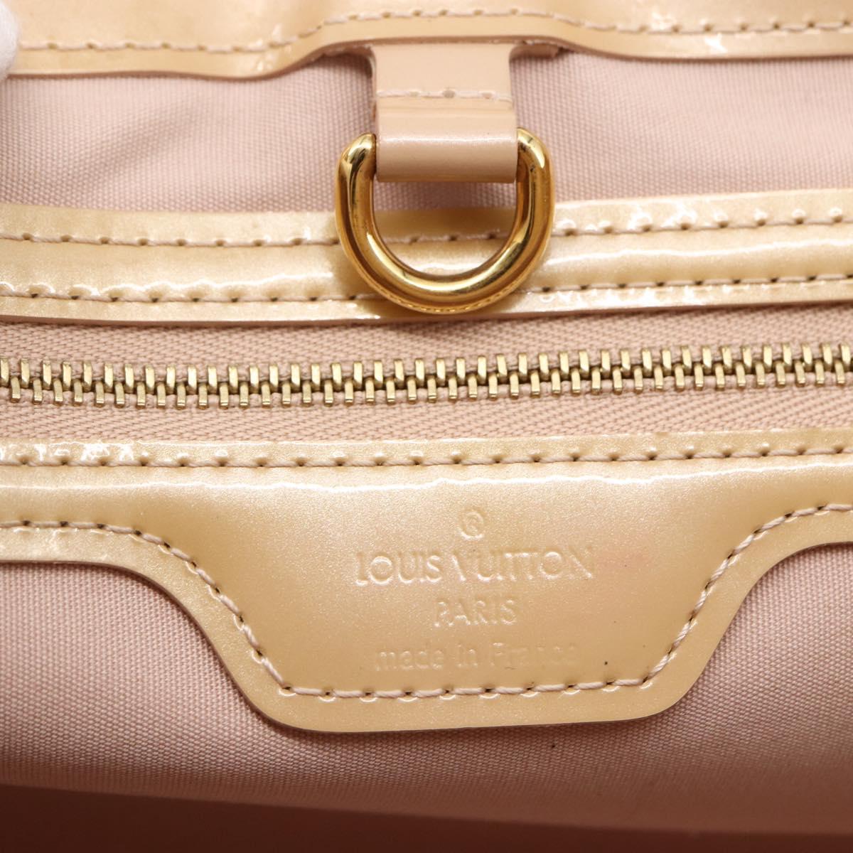 LOUIS VUITTON Vernis Wilshire PM Hand Bag Rose Flow Lantern M91642 Auth ep11166