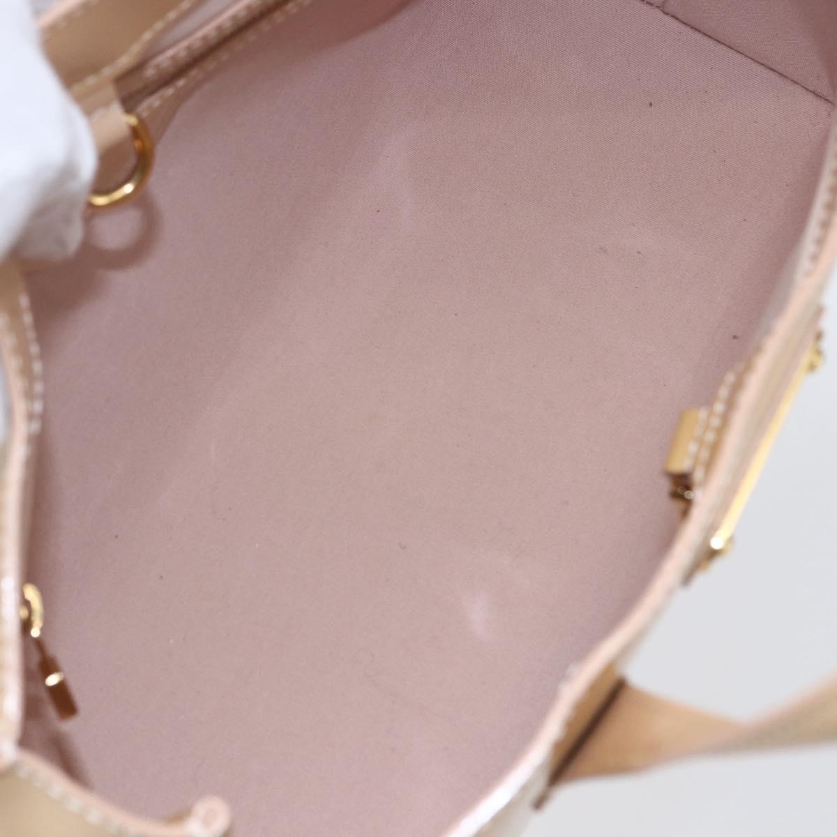 LOUIS VUITTON Vernis Wilshire PM Hand Bag Rose Flow Lantern M91642 Auth ep11166