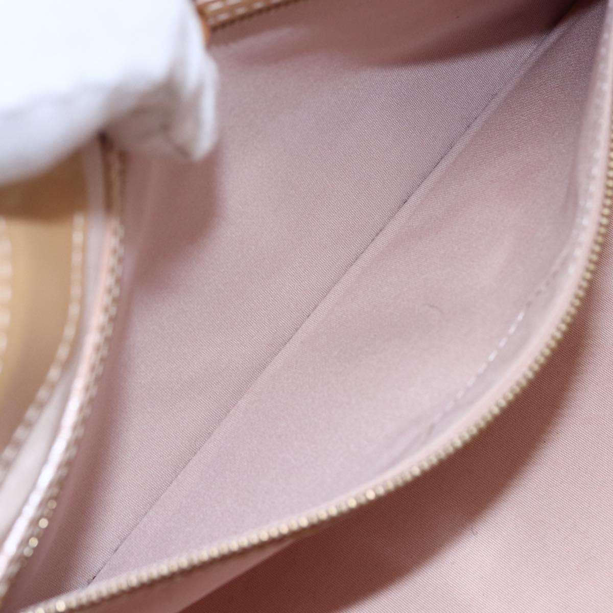 LOUIS VUITTON Vernis Wilshire PM Hand Bag Rose Flow Lantern M91642 Auth ep11166