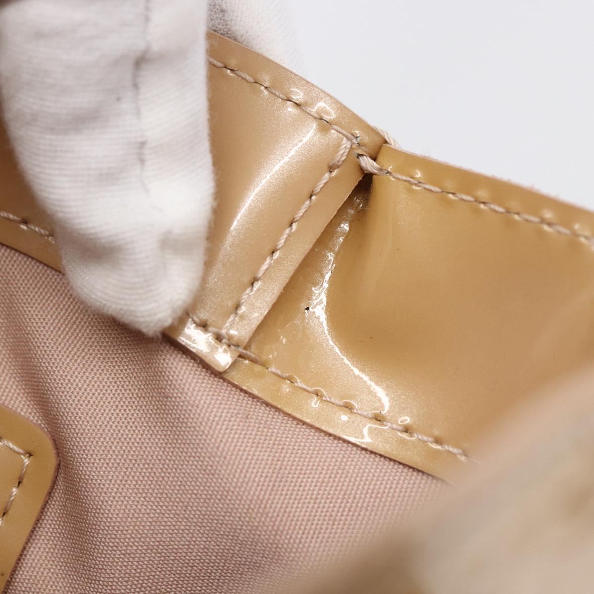 LOUIS VUITTON Vernis Wilshire PM Hand Bag Rose Flow Lantern M91642 Auth ep11166