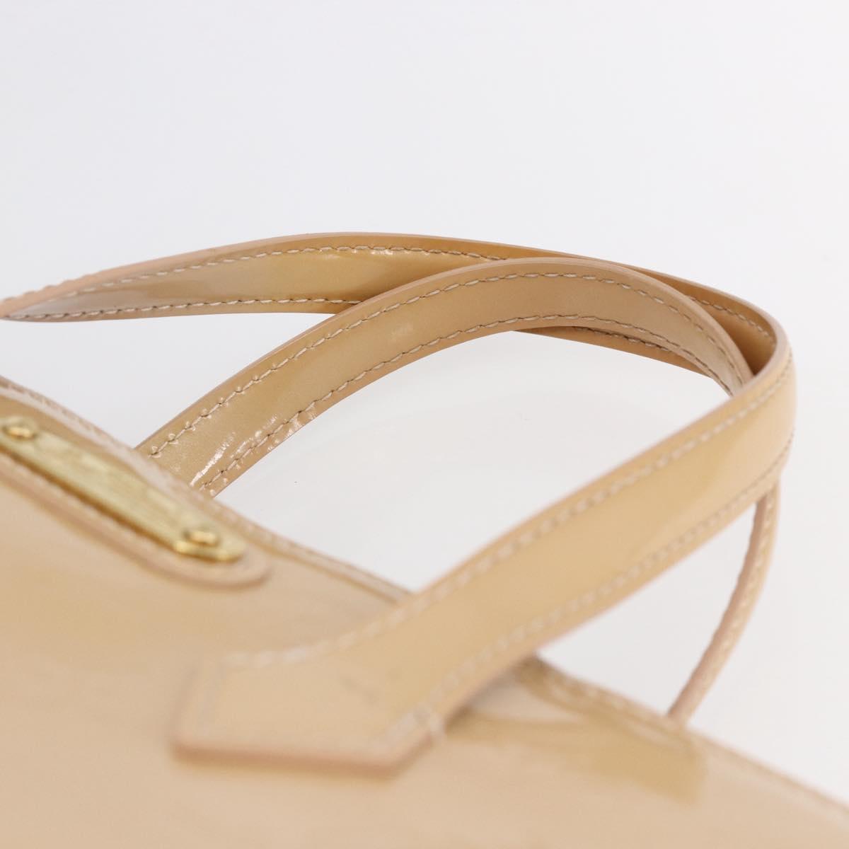 LOUIS VUITTON Vernis Wilshire PM Hand Bag Rose Flow Lantern M91642 Auth ep11166