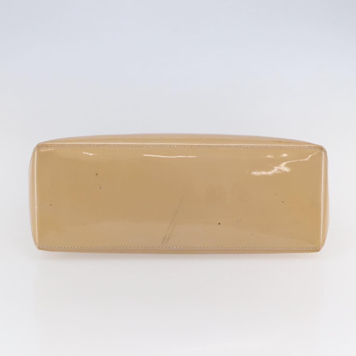 LOUIS VUITTON Vernis Wilshire PM Hand Bag Rose Flow Lantern M91642 Auth ep11166