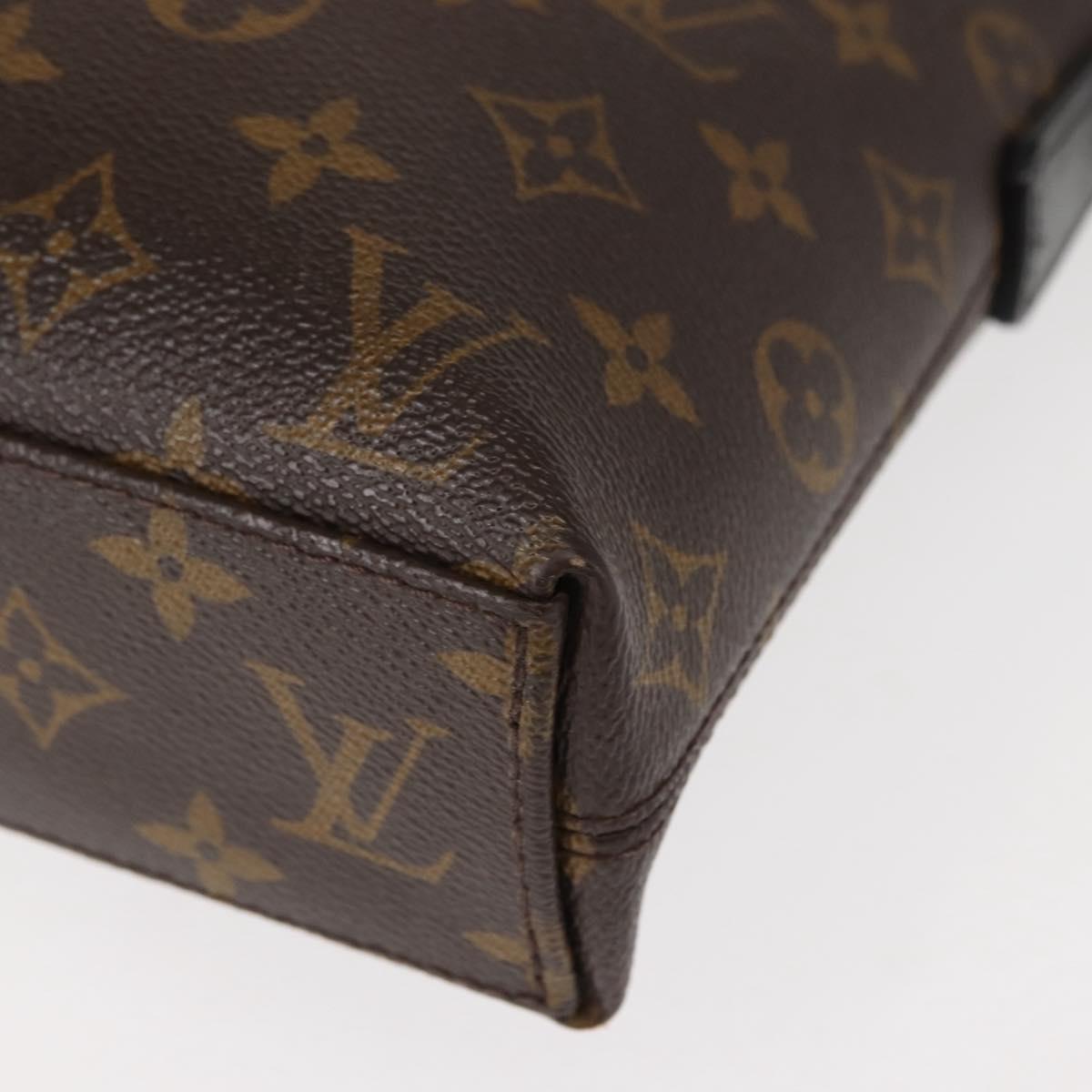 LOUIS VUITTON Monogram Macassar Porte Documents Jules NM Bag M40868 Auth ep11170