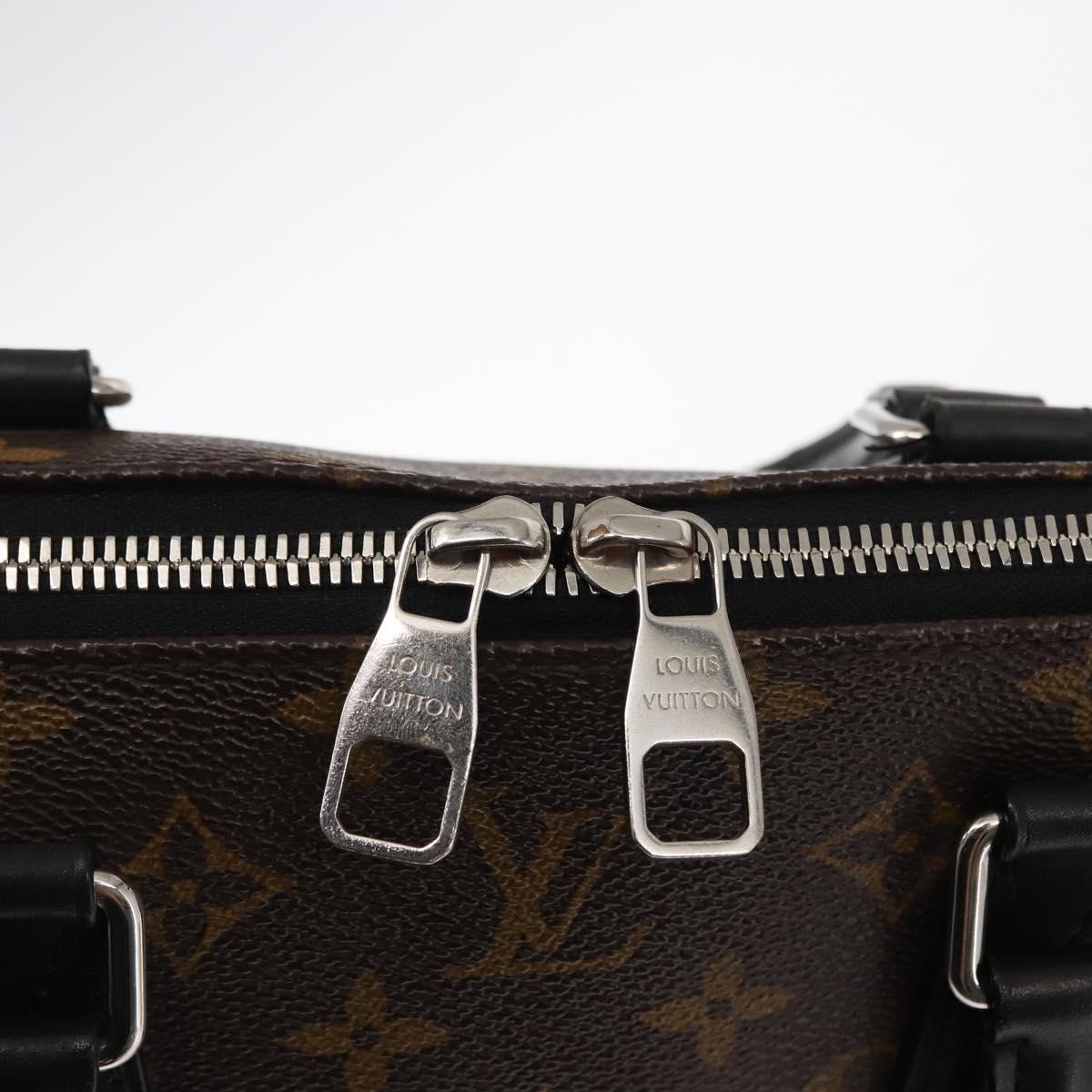 LOUIS VUITTON Monogram Macassar Porte Documents Jules NM Bag M40868 Auth ep11170