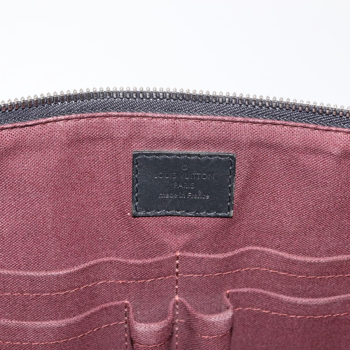 LOUIS VUITTON Monogram Macassar Porte Documents Jules NM Bag M40868 Auth ep11170