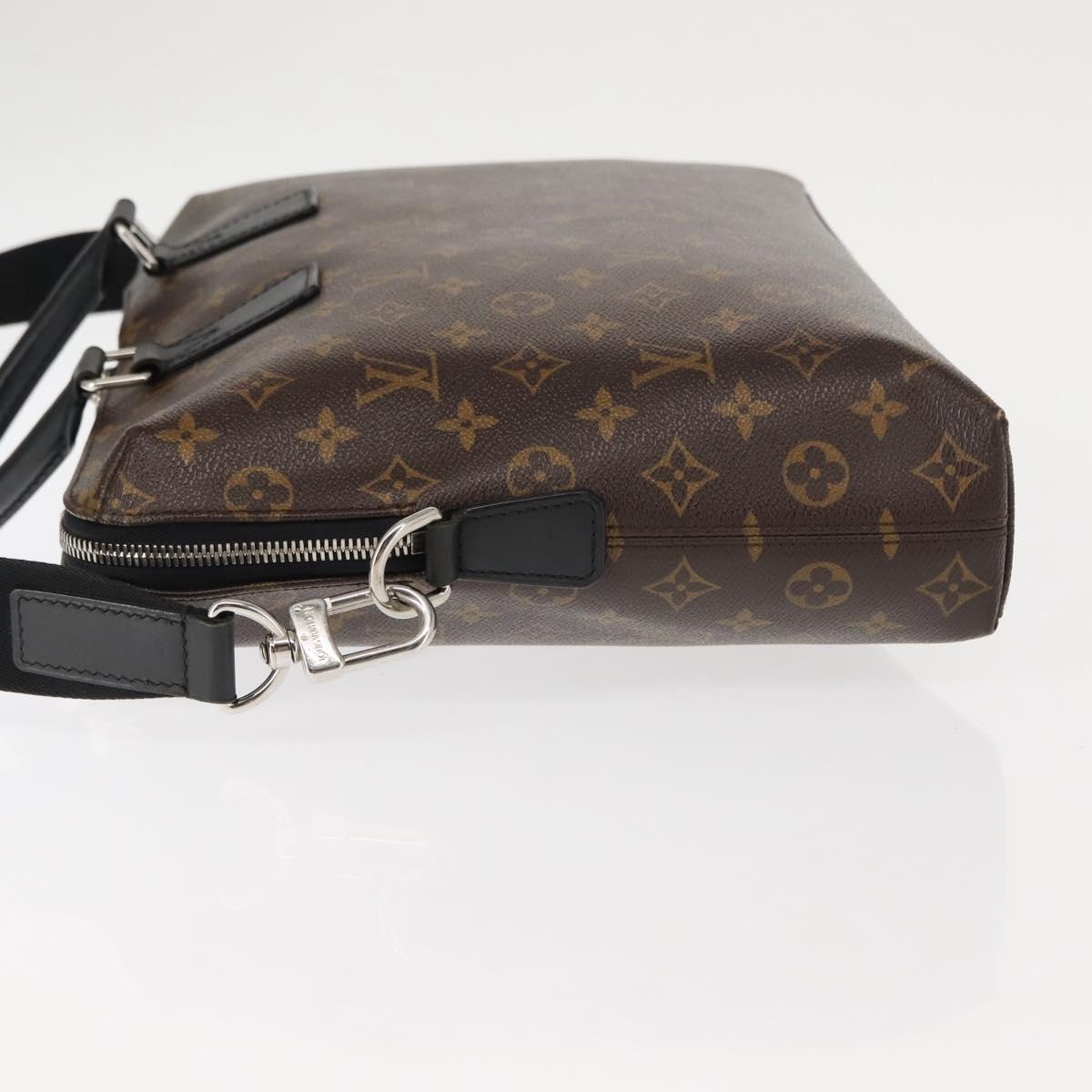 LOUIS VUITTON Monogram Macassar Porte Documents Jules NM Bag M40868 Auth ep11170