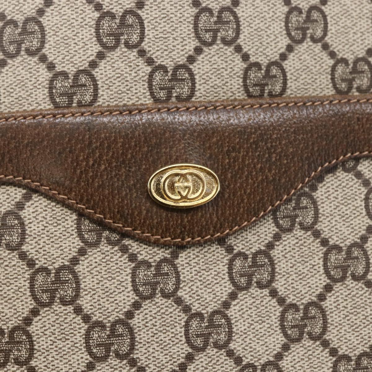 GUCCI GG Supreme Web Sherry Line Tote Bag PVC Beige 37 02 2140 Auth ep11172