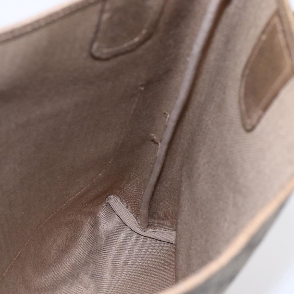 GUCCI GG Supreme Web Sherry Line Tote Bag PVC Beige 37 02 2140 Auth ep11172