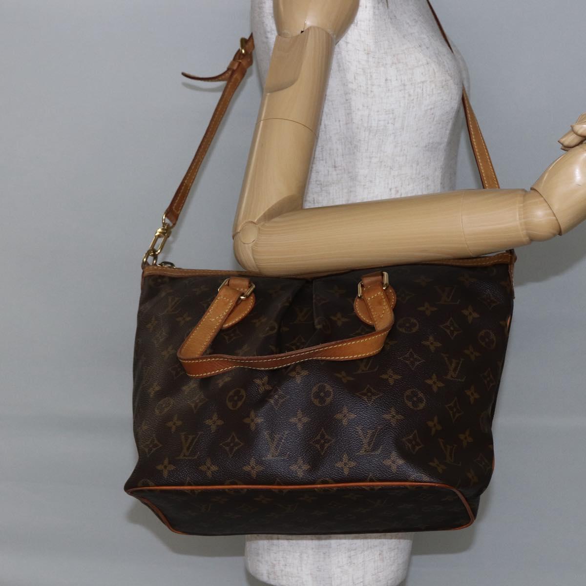 LOUIS VUITTON Monogram Palermo PM Tote Bag 2way M40145 LV Auth ep11173