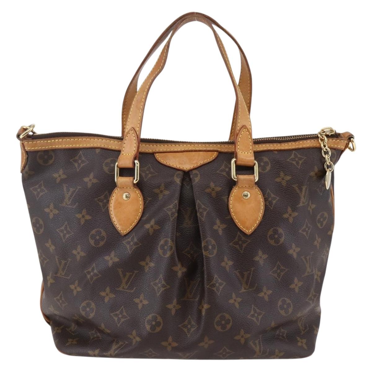 LOUIS VUITTON Monogram Palermo PM Tote Bag 2way M40145 LV Auth ep11173