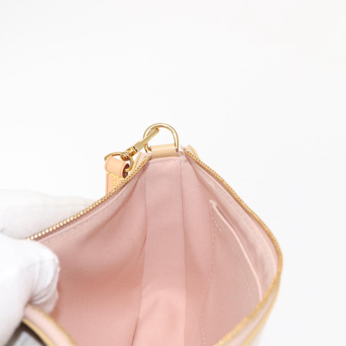 LOUIS VUITTON Vernis Pochette Accessoires Rose Angelique M90072 LV Auth ep11176