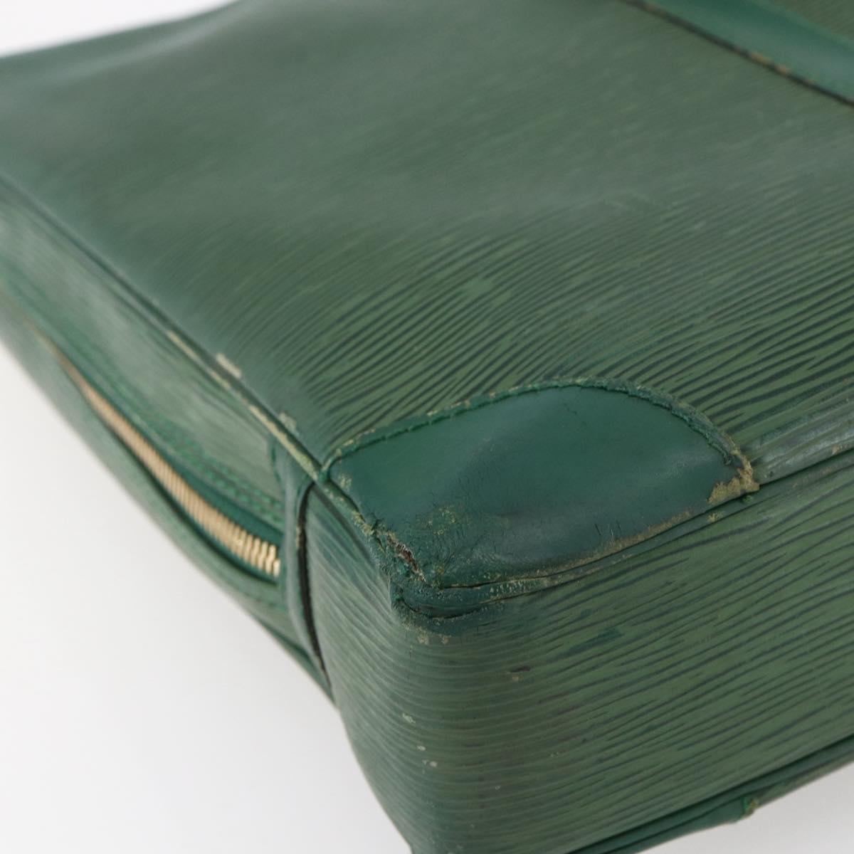 LOUIS VUITTON Epi Porte Documents Voyage Business Bag Green M54474 Auth ep11183