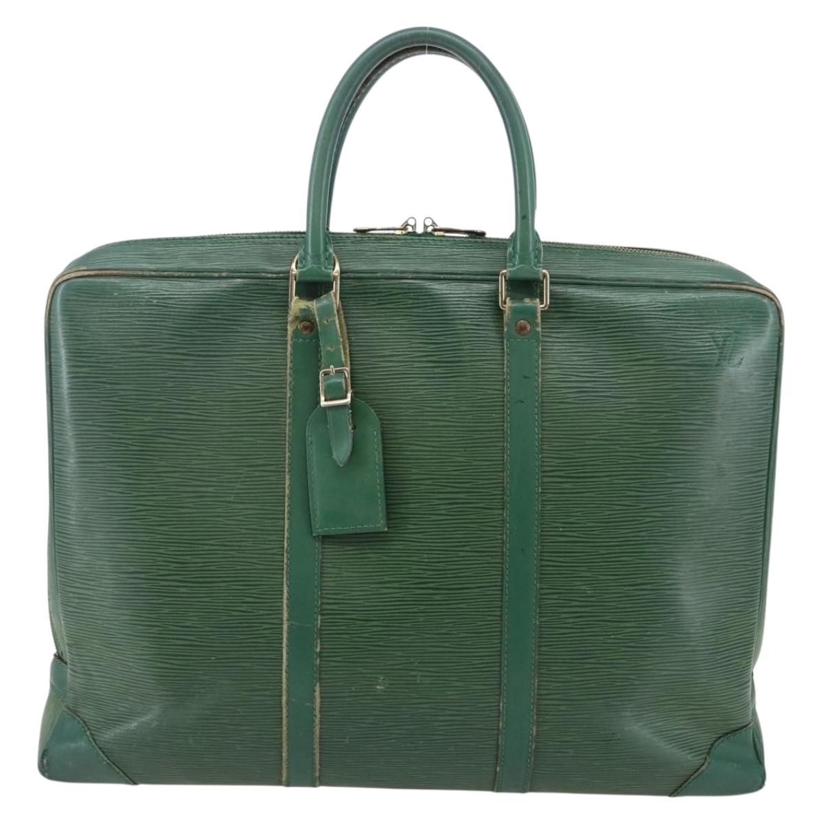 LOUIS VUITTON Epi Porte Documents Voyage Business Bag Green M54474 Auth ep11183