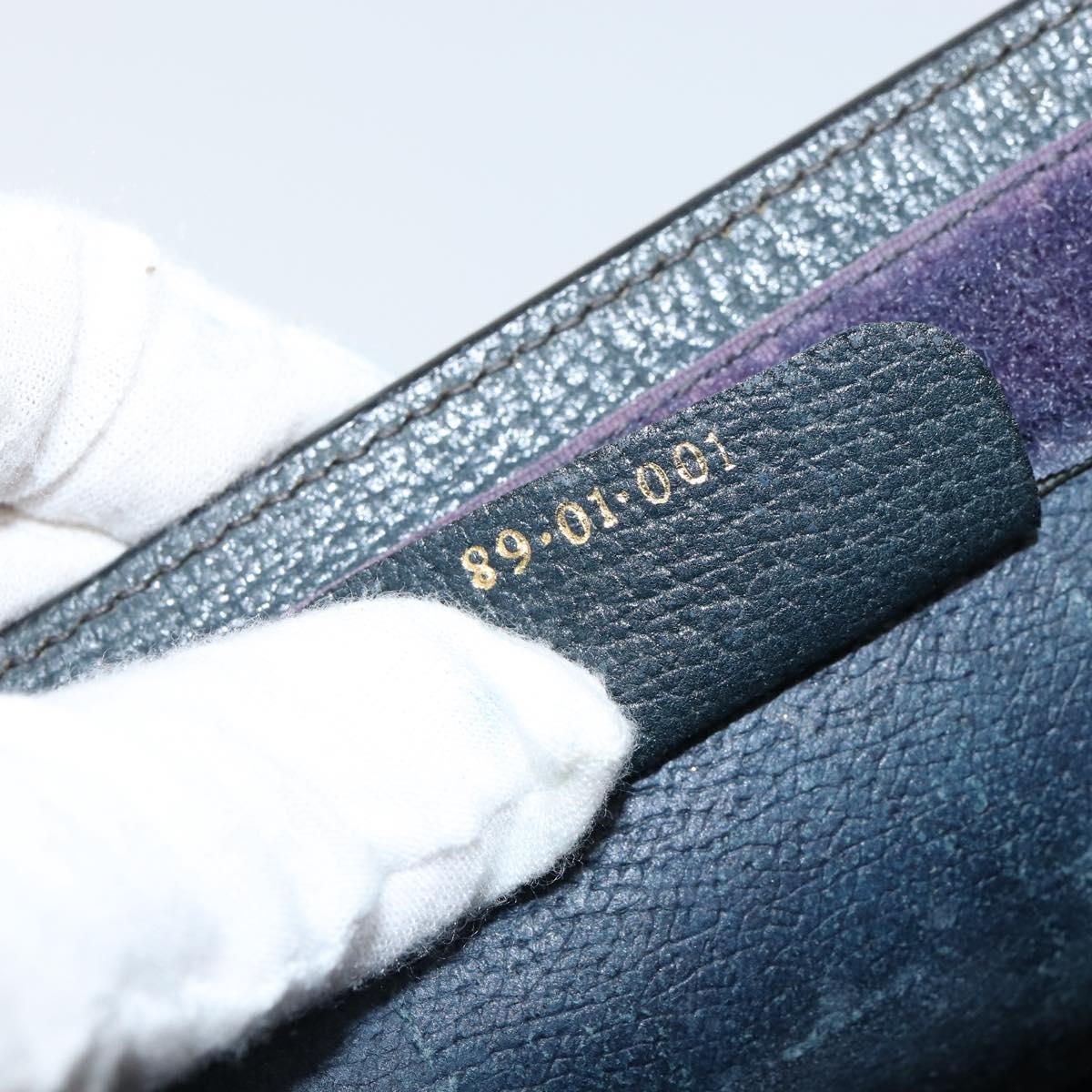 GUCCI GG Supreme Sherry Line Clutch Bag PVC Navy Fuchsia 89 01 001 Auth ep11187