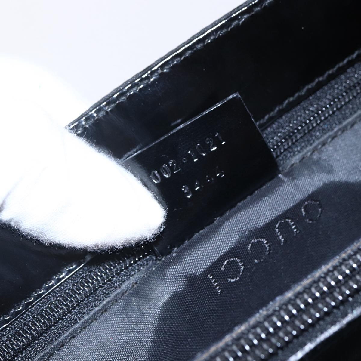 GUCCI GG Canvas Tote Bag Nylon Black Auth ep11191