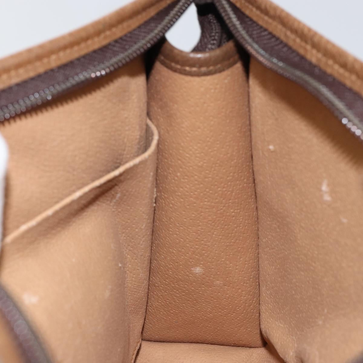 GUCCI GG Plus Supreme Clutch Bag PVC Beige Gold Auth ep11196