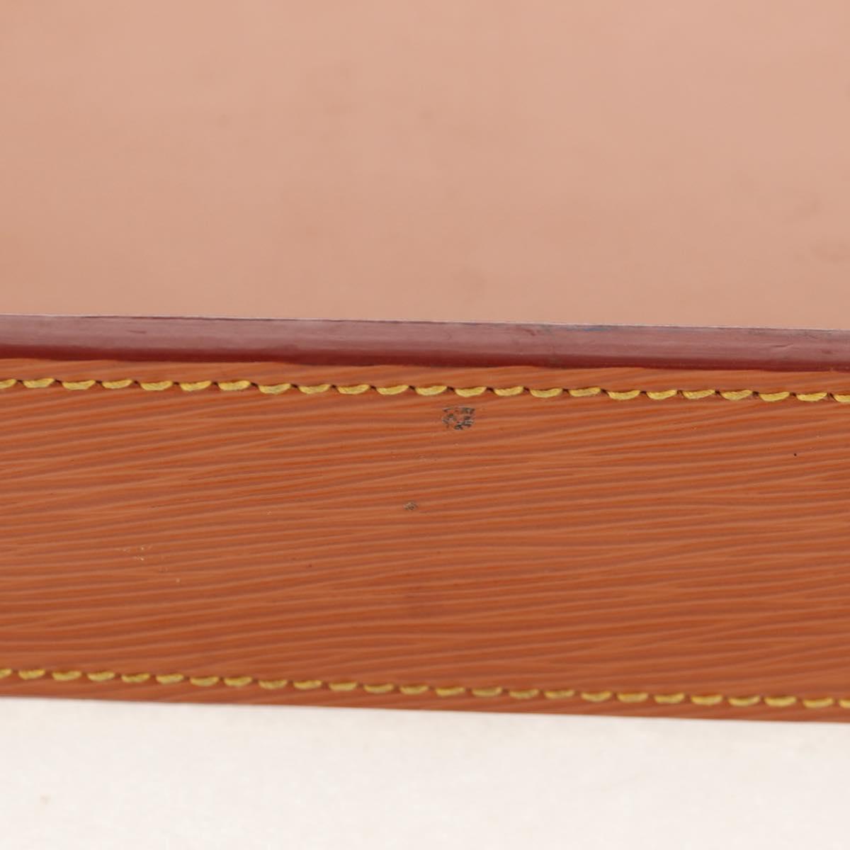 LOUIS VUITTON Epi Documents case Clutch Bag Zipangu Gold LV Auth ep11199V