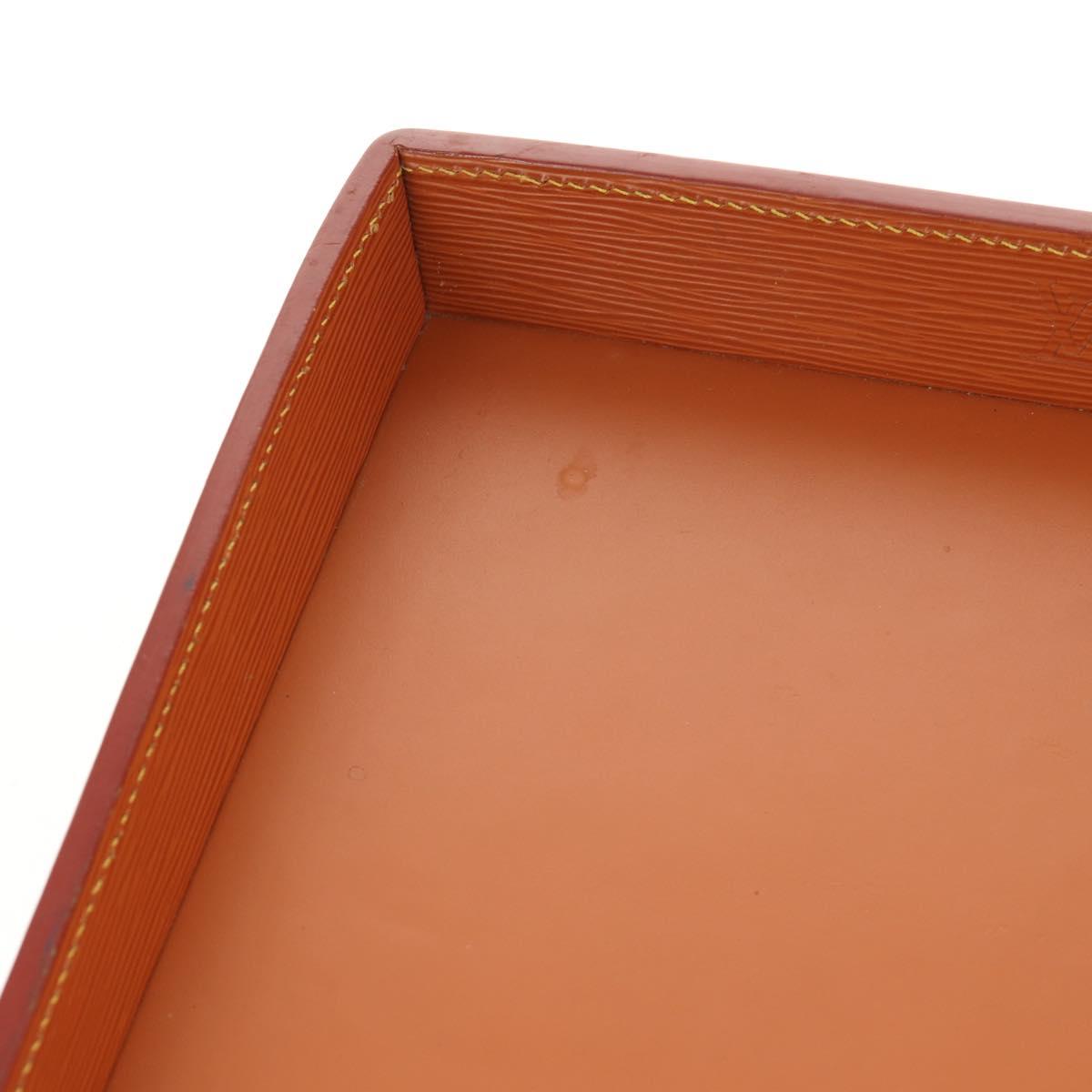 LOUIS VUITTON Epi Documents case Clutch Bag Zipangu Gold LV Auth ep11199V