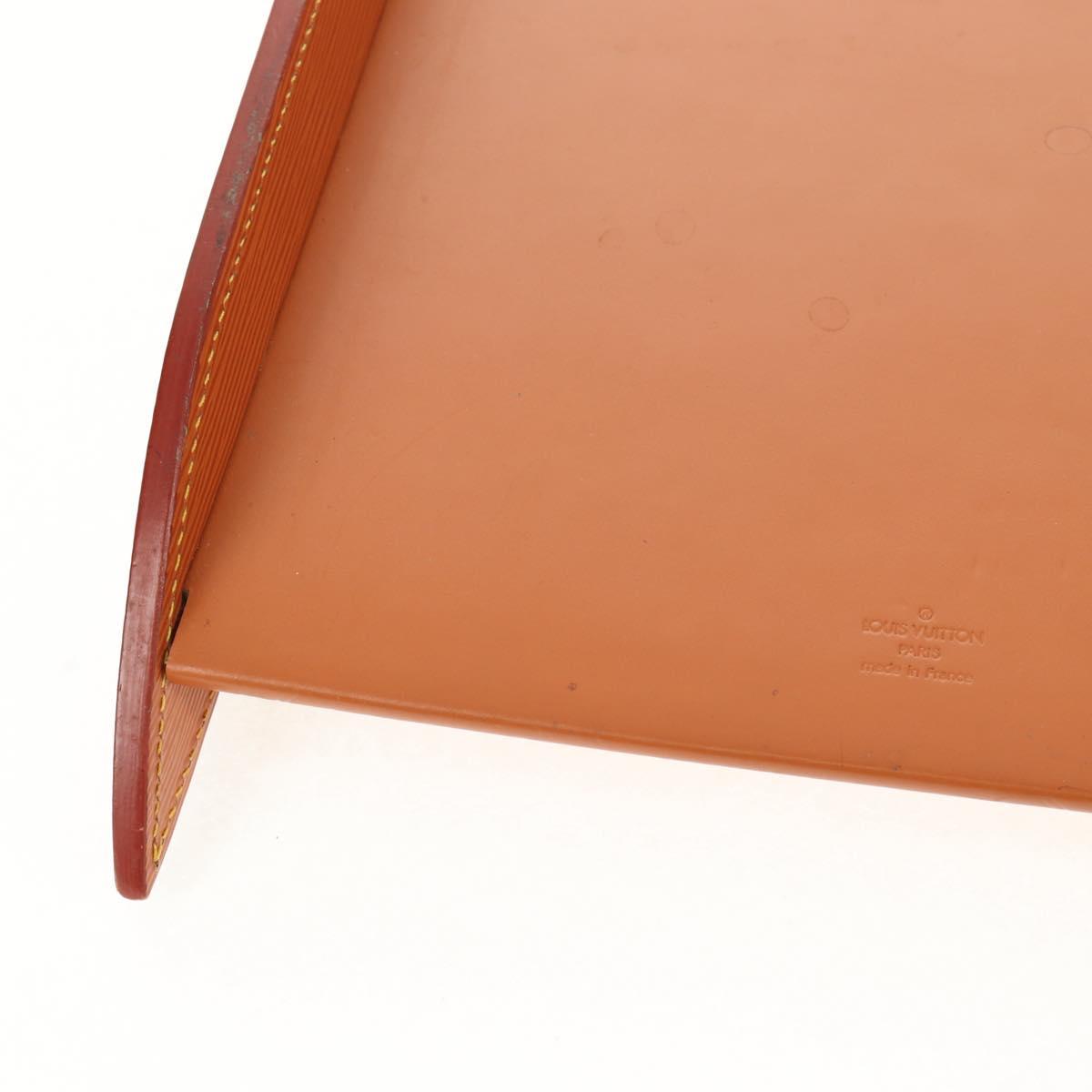 LOUIS VUITTON Epi Documents case Clutch Bag Zipangu Gold LV Auth ep11199A