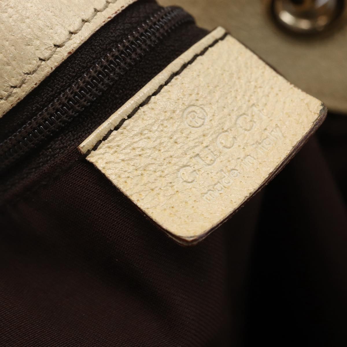 GUCCI GG Canvas Tote Bag Beige Gold 120836 Auth ep11204