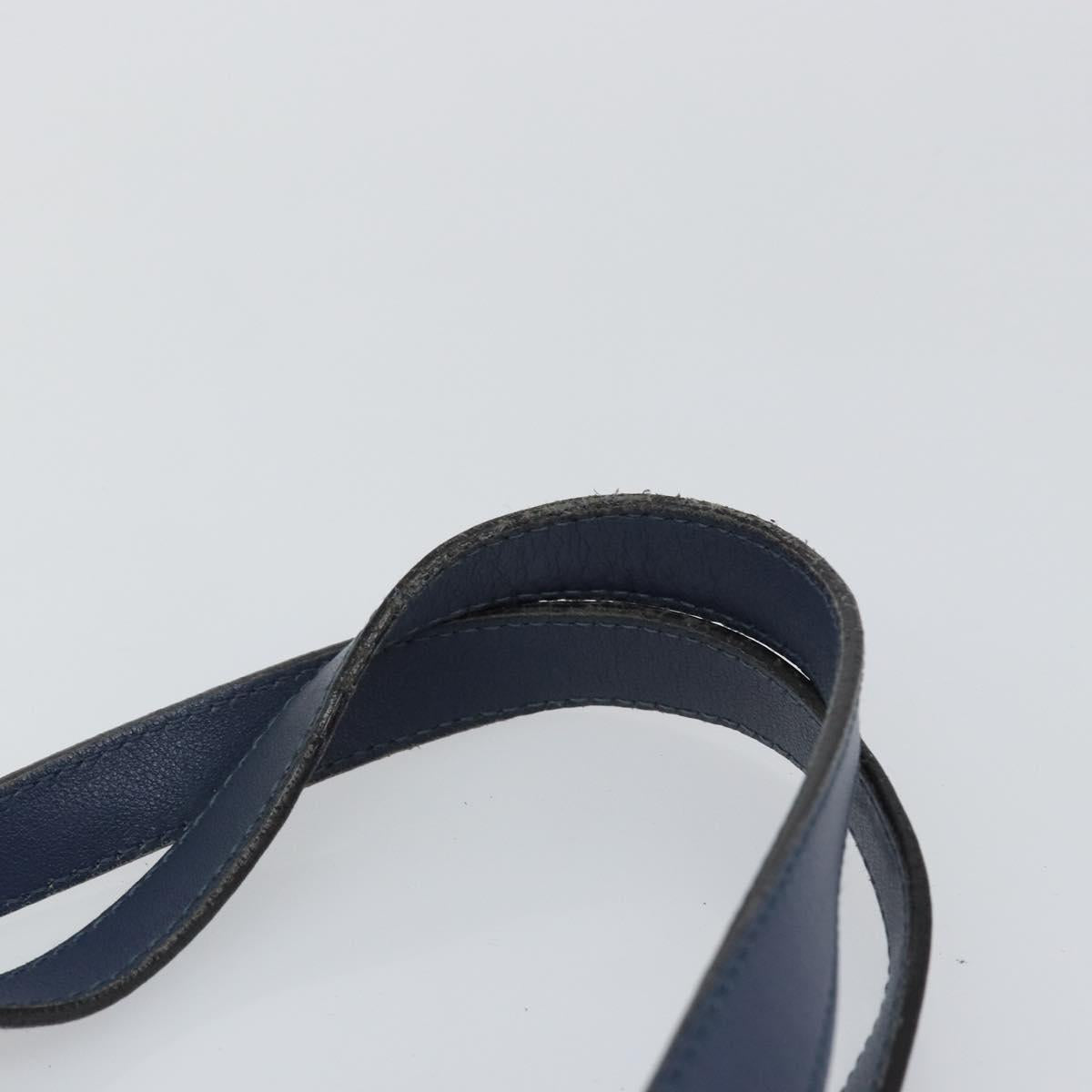 GUCCI Guccissima GG Tote Bag Leather Blue Auth ep11205