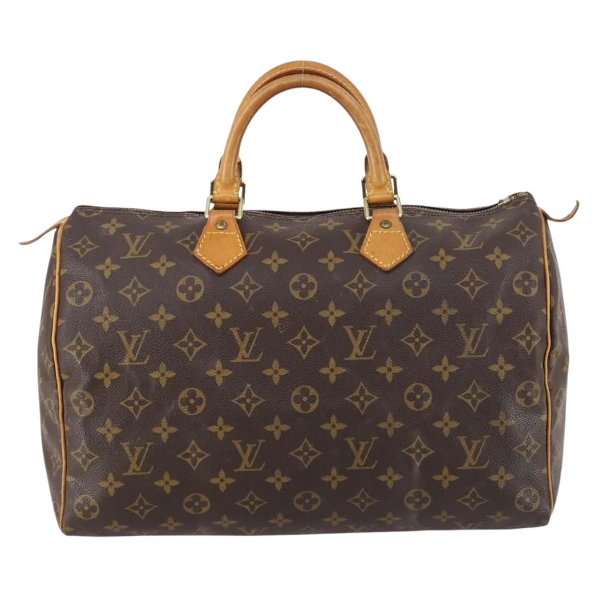 LOUIS VUITTON Monogram Speedy 35 Hand Bag M41524 LV Auth ep11207