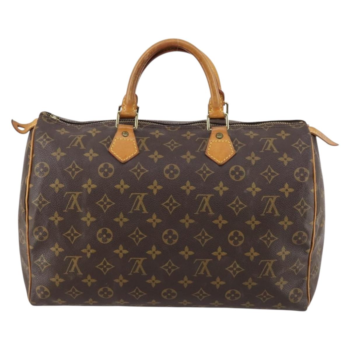 LOUIS VUITTON Monogram Speedy 35 Hand Bag M41524 LV Auth ep11207