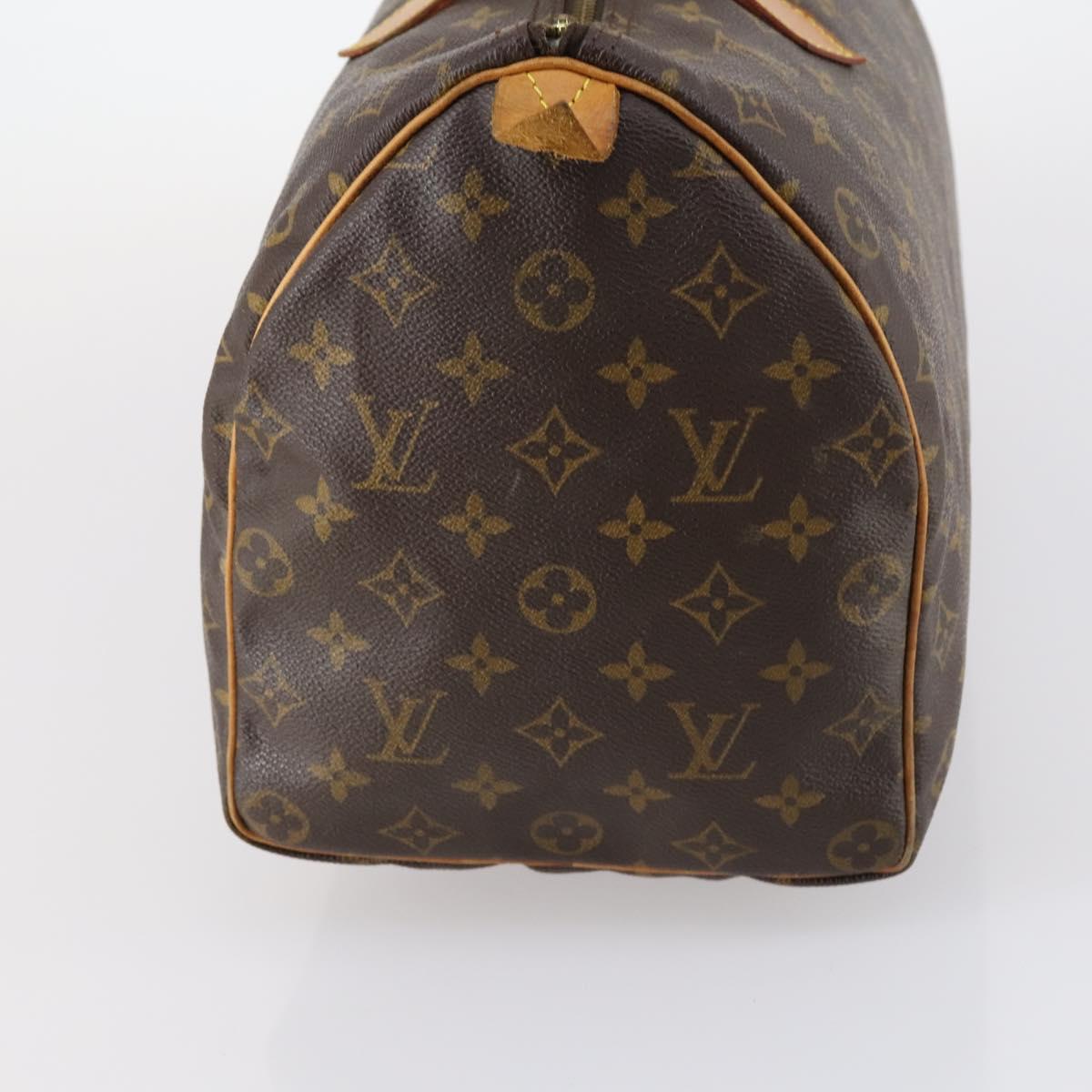 LOUIS VUITTON Monogram Speedy 35 Hand Bag M41524 LV Auth ep11207