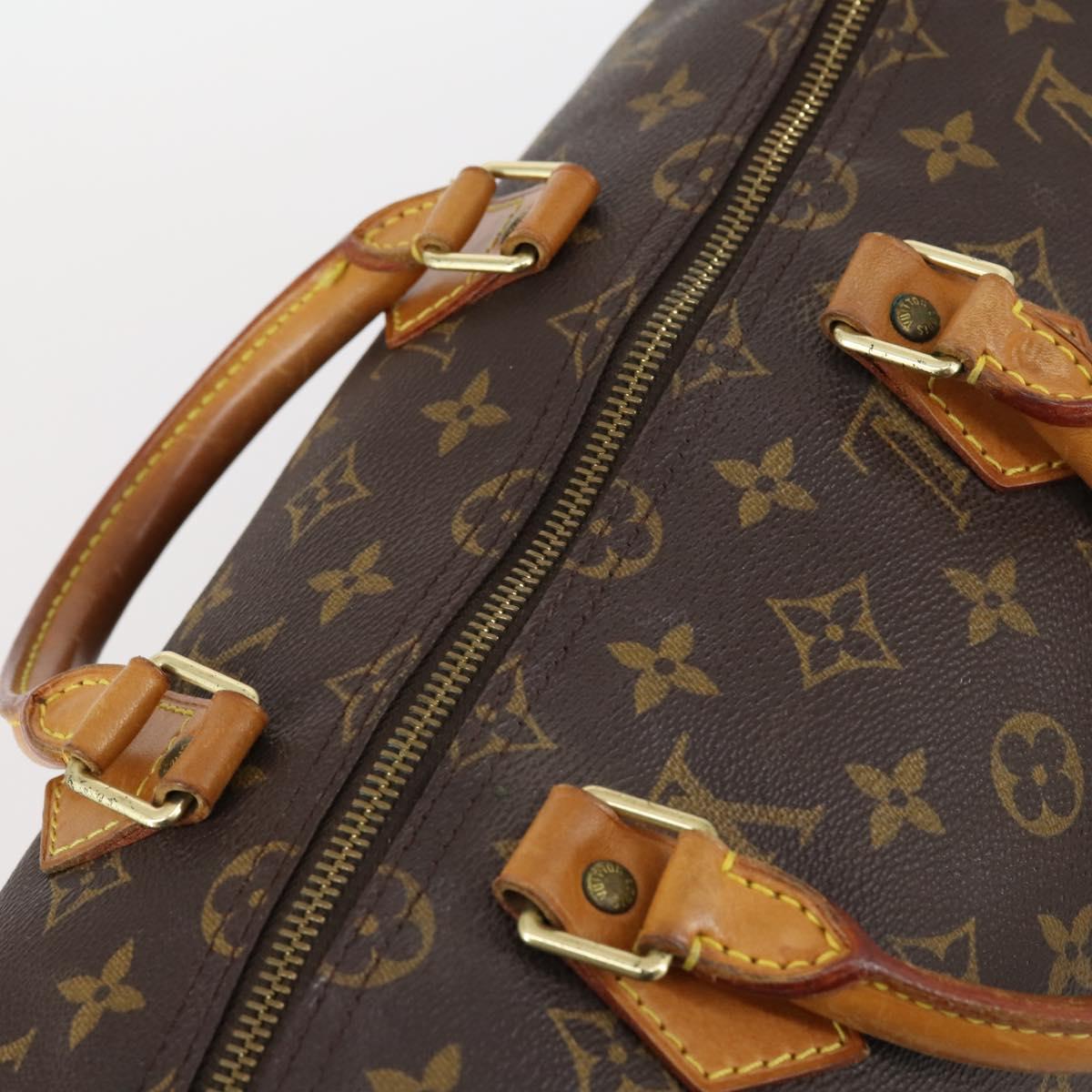 LOUIS VUITTON Monogram Speedy 35 Hand Bag M41524 LV Auth ep11207
