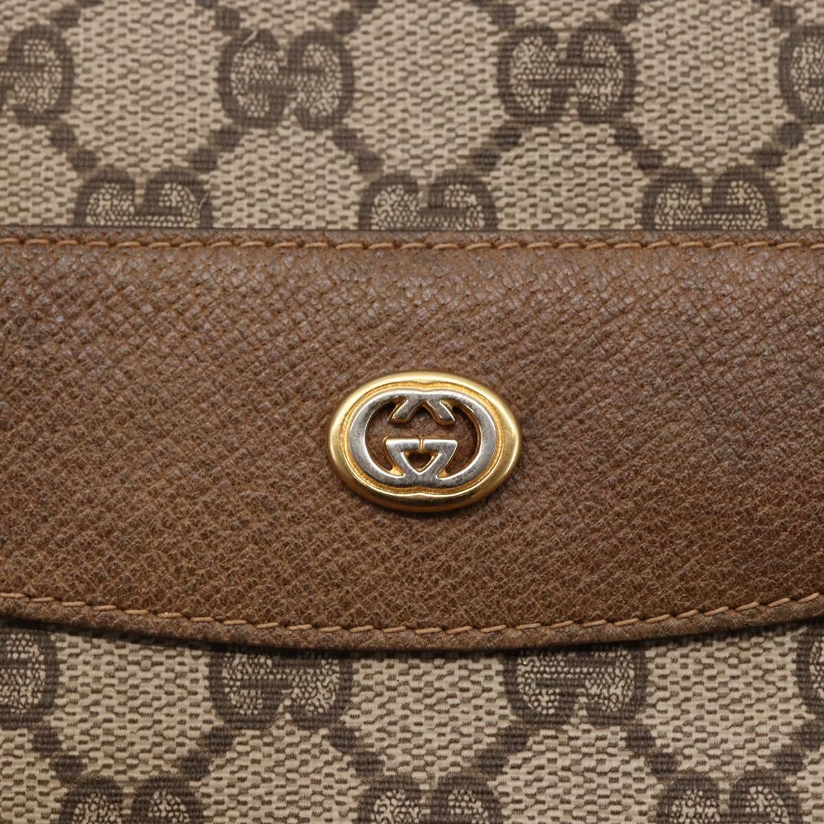 GUCCI GG Supreme Tote Bag PVC Beige Gold 39 02 061 Auth ep11212