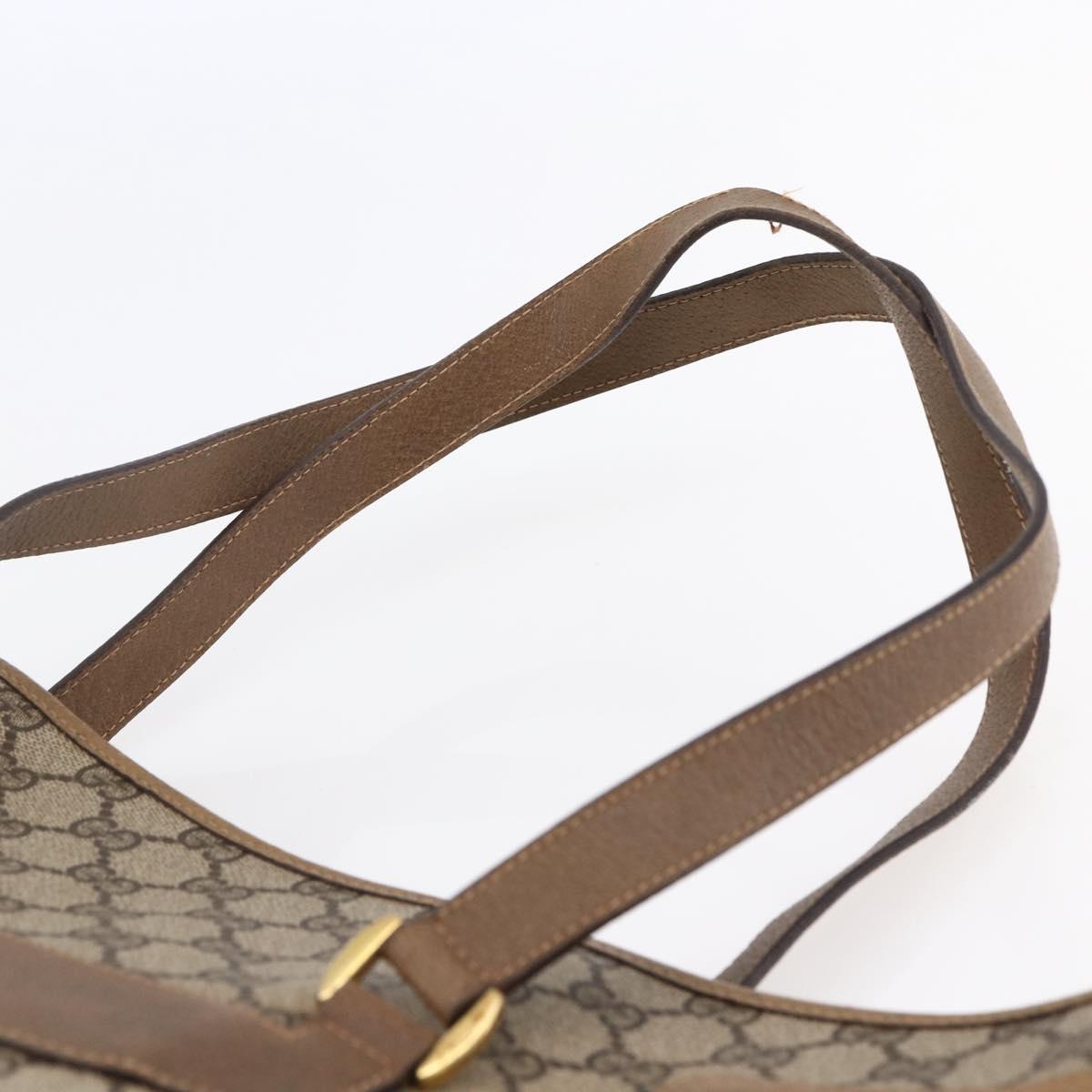 GUCCI GG Supreme Tote Bag PVC Beige Gold 39 02 061 Auth ep11212