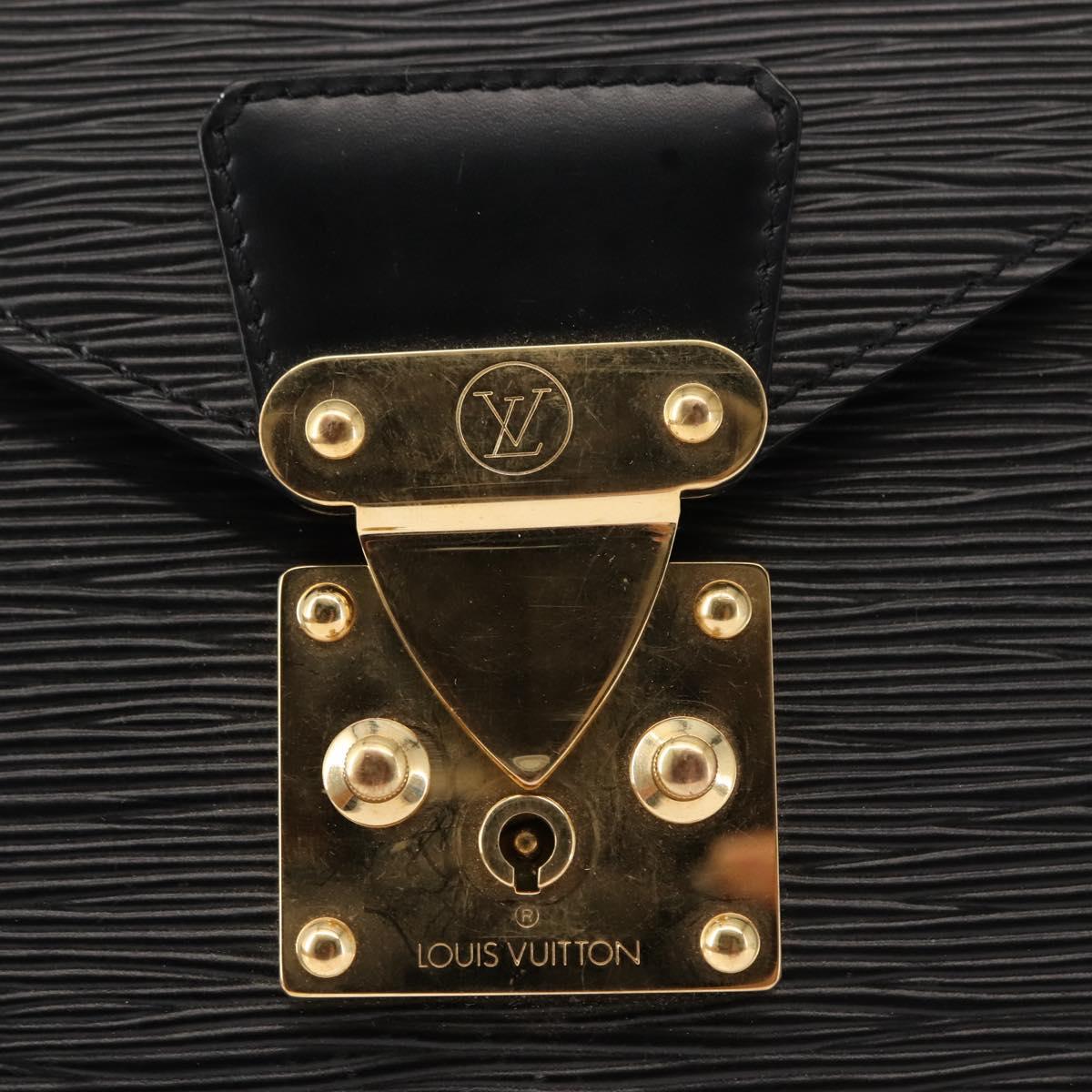 LOUIS VUITTON Epi Serviette Conseiller Business Bag Black M54422 LV Auth ep11214