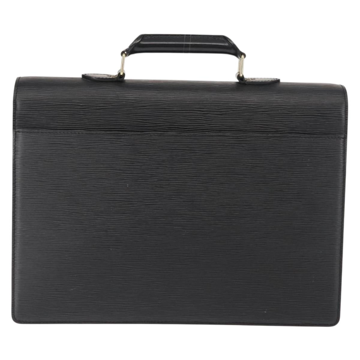 LOUIS VUITTON Epi Serviette Conseiller Business Bag Black M54422 LV Auth ep11214